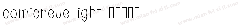 comicneue light字体转换